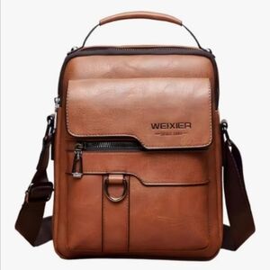 Weixier Tan Men's Messenger Bag